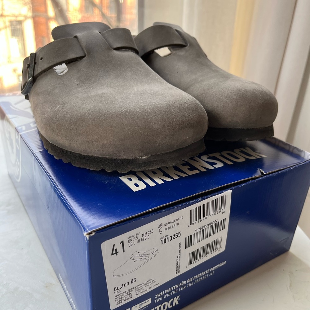 Birkenstocks - Boston - color iron
